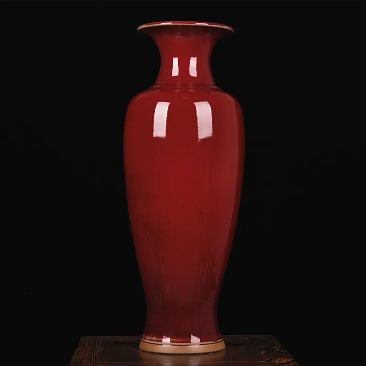 Grátis Jingdezhen Lang vermelho decoração esmalte cor