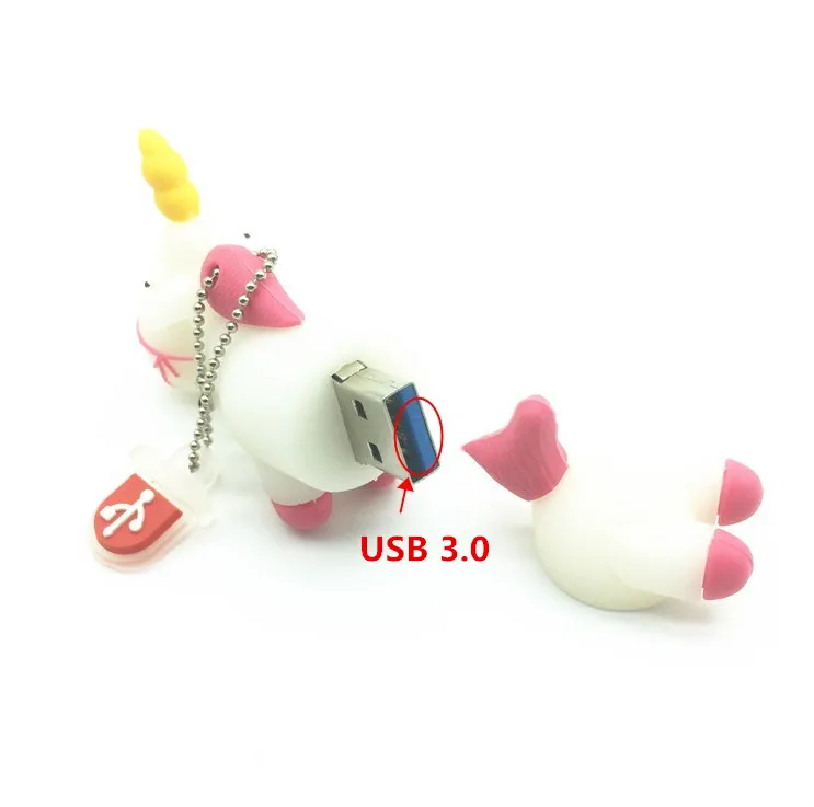 Высокоскоростная USB 3 0 Флешка с единорогом cartoo 4 ГБ 8 16 32 usb флеш накопитель
