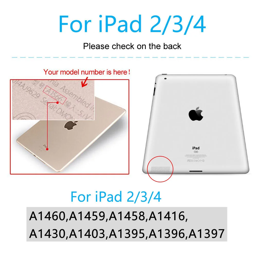 Для Apple ipad 2 3 4 чехол для нового ipad 2 флип чехол для ipad 4 PU кожаный смарт-чехол для ipad 3 Стенд чехол с зажимом чехол