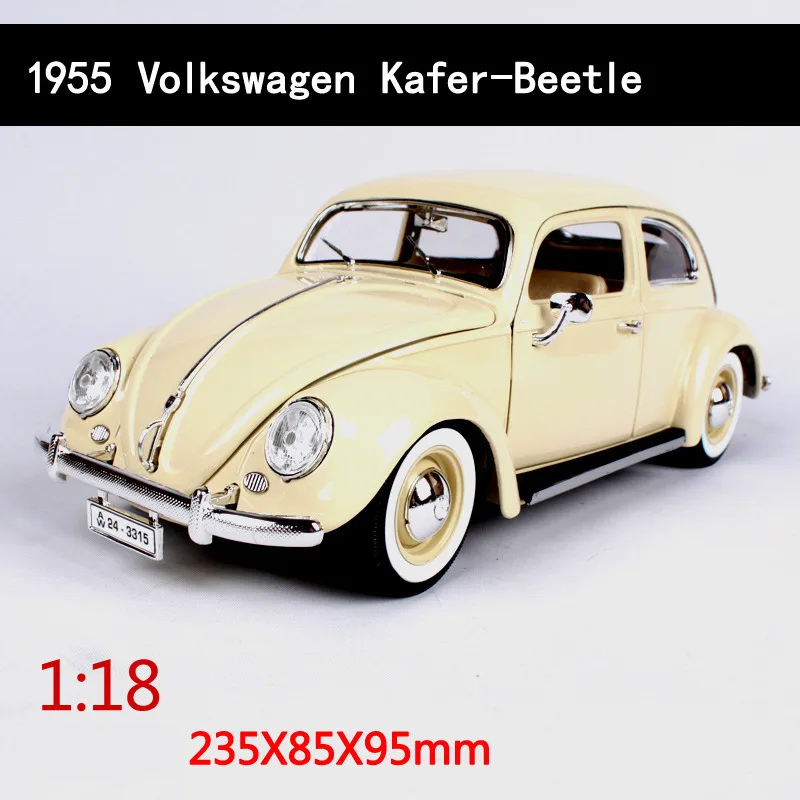 Bburago 1/18 1955 Volkswagen Beetle сплав Ретро модель автомобиля классическая модель автомобиля украшение автомобиля коллекция подарок