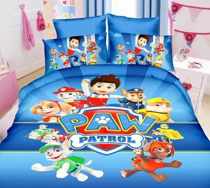 Blue Paw Patrol Dog Bedding Bed Linen Set Boy S Bedspreads For Twin Single Size Beds 3pcs Blue Paw Patrol Dog Bedding Bed Linen Set Boy S Bedspreads For Twin Single Size Beds 3pcs