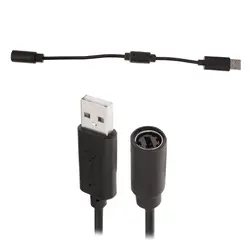 2 шт. Портативный Новый проводной контроллер USB Breakaway кабель-адаптер двойной разъем кабель для Xbox 360