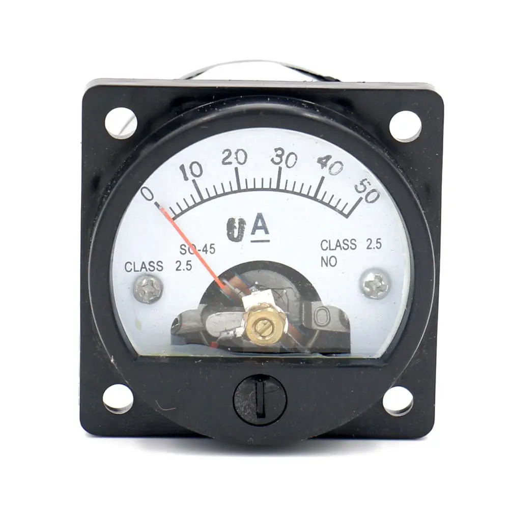 

SO-45 Accuracy DC 50uA Analog Panel Meter Ammeter Amperemeter