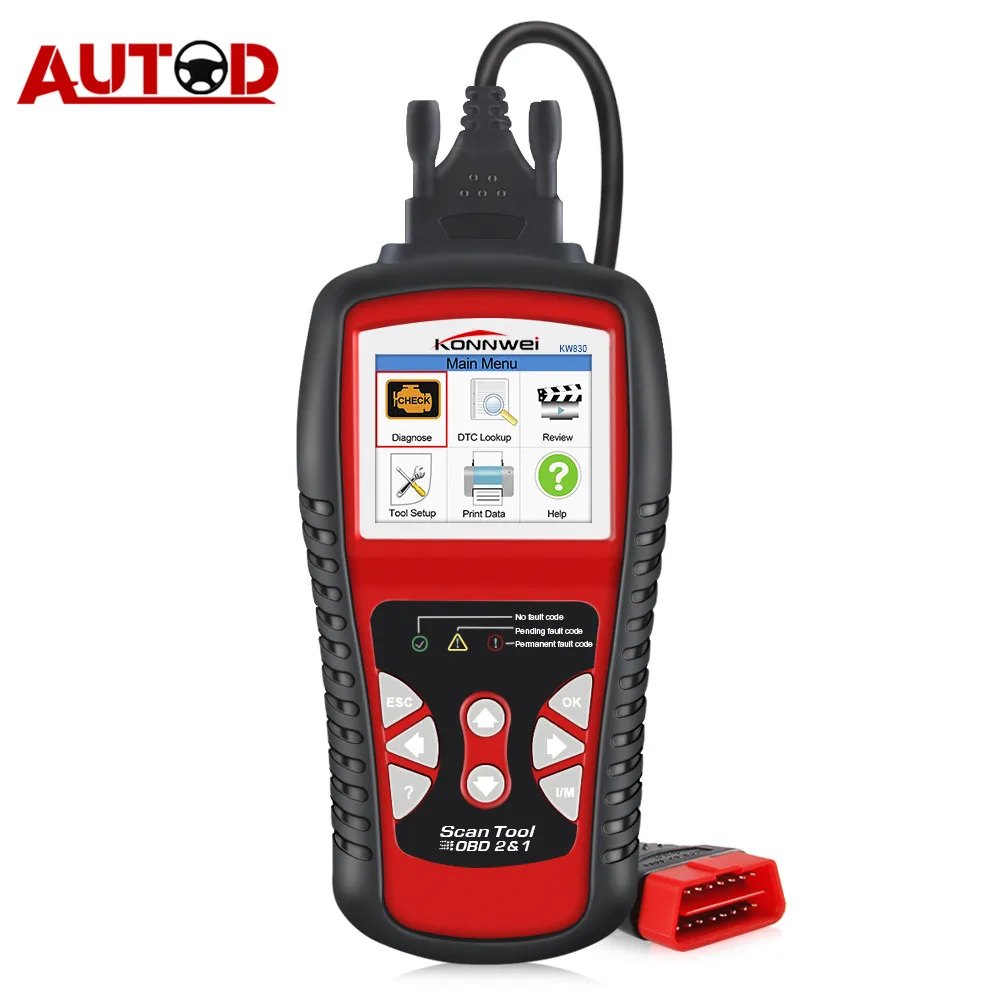 Best OBD2 Auto Scanner KONNWEI KW830 Car Diagnostic Tool Auto Code Reader EOBD OBD 2 Autoscanner