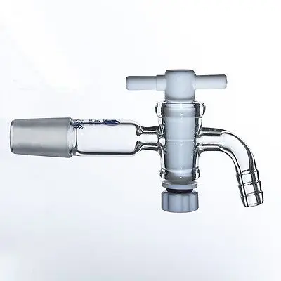 19/26 соединение лабораторное стекло локоть вакуумный адаптер шланг с PTFE стопкок |