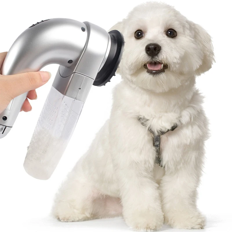Pet Hair Vacuum Removal Fur Suction Grooming Device Pets Dog Accessories Cordless Portable Pets