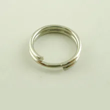 Doreen Box Lovely 500 шт Серебряный тон двойная петля Сплит открытый прыжок кольца 7 мм диаметр.(B03573