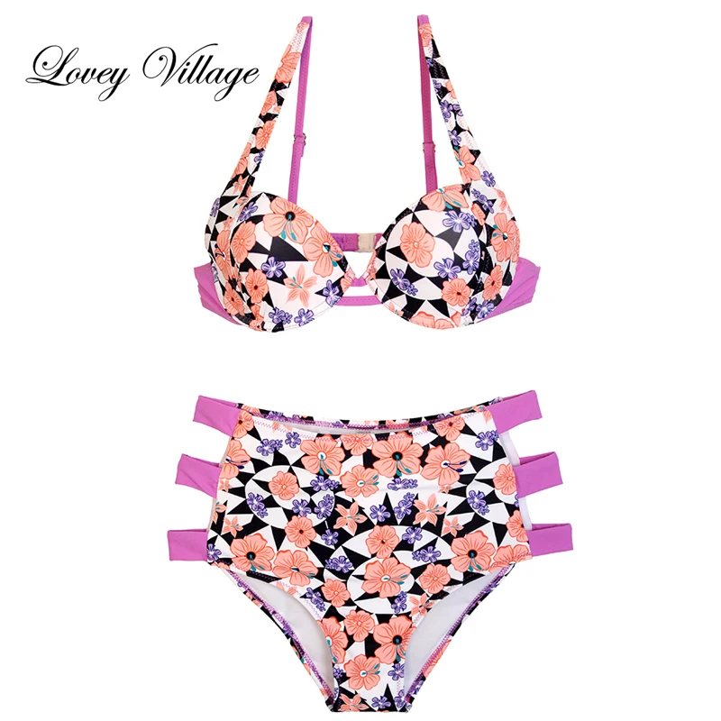 Lovey Village 2017 New Sexy Bikinis Women Swimsuit Bathing Swim Suit