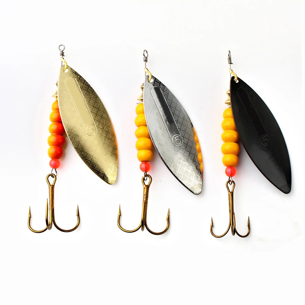  Hot 1PC 1#-5# Vissen Giant Killer Plain Mepps Fishing Lure Hard Spoon With Sharped Treble Hook Souple Peche Tackle 