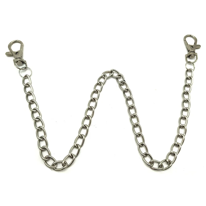 

Metal Pant Wallet Chain Unisex Punk Trousers Pant Jean Keychain Silver Ring Clip Keyring Keychains HipHop Men Jewelry