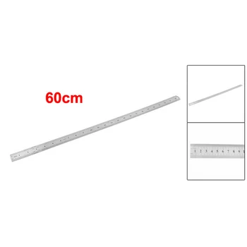 

Stainless Steel 60cm 24.6 Inch Measuring Long Straight Ruler