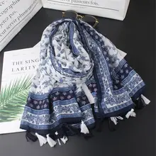 Foulard femme зимний шарф женский осенне-весенний элегантный в китайском стиле энтическое длинное старинное набивное головной шарф накидка шаль