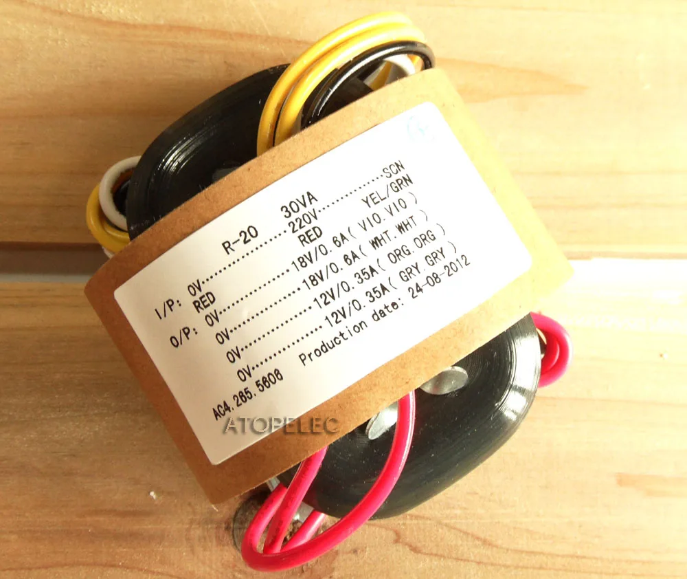 30W R-CORE Transformer for tube amplifier AC115V //230V 9V×3+6.3V+240V