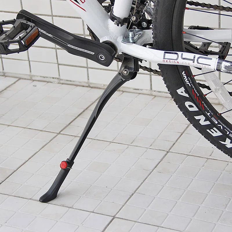 Alloy MTB Bicycle Bike Kickstand Parking Racks Bike Support Leg Side Stand Foot Brace 24''-27.5'' Adjustable Bicycle Accessories