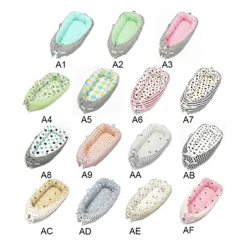 

Kids Baby Nest Bed Crib Portable Removable And Washable Crib Travel Bed For Children Infant Cotton Cradle New