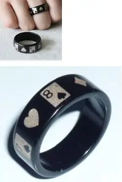 

Super Strong Magnetic Magic PK Ring Black Poker Style - Magic Trick,Accessories,Card,Stage,Close-Up,Fun,Illusions,Magia Toys