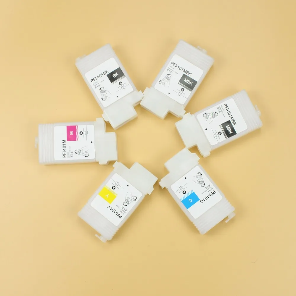

130ml PFI-102 refillable ink cartridges for Canon IPF605/650/655/750/755 ink cartridge without chip