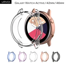 URVOI чехол для Galaxy watch Active/42 мм/46 мм ТПУ протектор кристалл цвета Рамка Тонкий чехол ультра тонкий чехол анти противоударный бампер