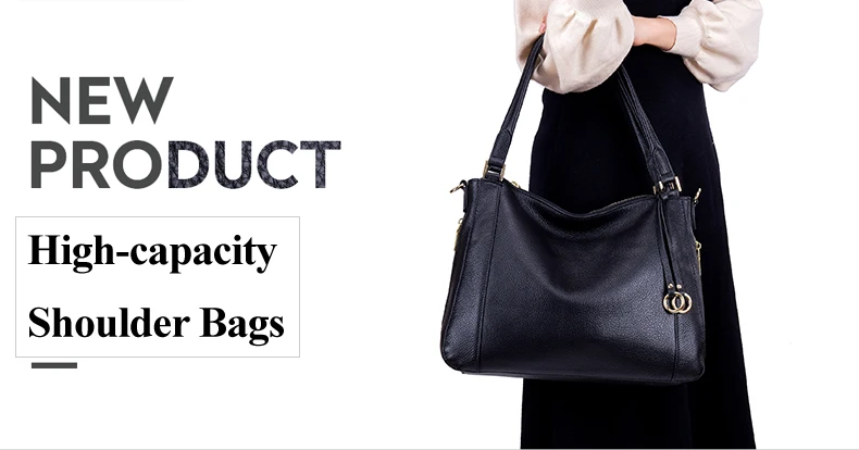 Lomelobo Women Genuine Leather Shoulder Bags Luxury Lady Fashion Litchi Pattern Casual Tote Female Handbags Girls Messenger Bags 2019 HBL5559 Details (01)