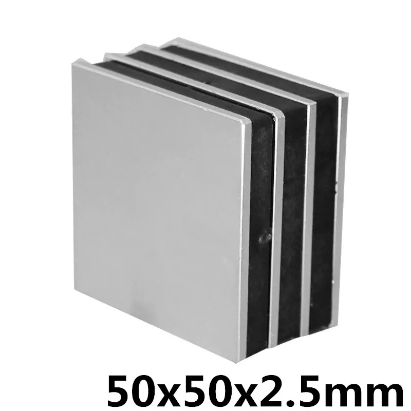 

1PC 50 x 50 x 2.5mm N35 Block Magnet Neodymium Permenent Strong Magnet Rare Earth Square 50 x 50 x 2.5mm Magnets New
