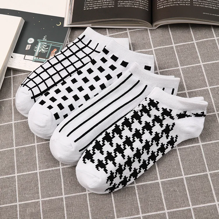 

New Men's and Women's Styles Sailor Silk Ribbon Female Sailor All-cotton Female Sailor Lace Boat Classic Black and White