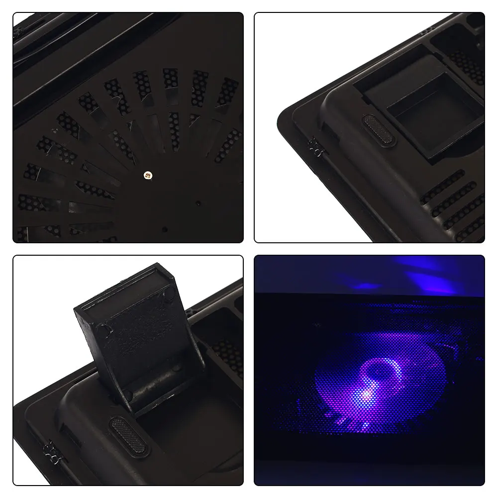 Светодиодный ноутбук кулер usb-охладитель для ноутбука кронштейн для ноутбука MacBook охлаждающая подставка скользящая подставка для ноутбука