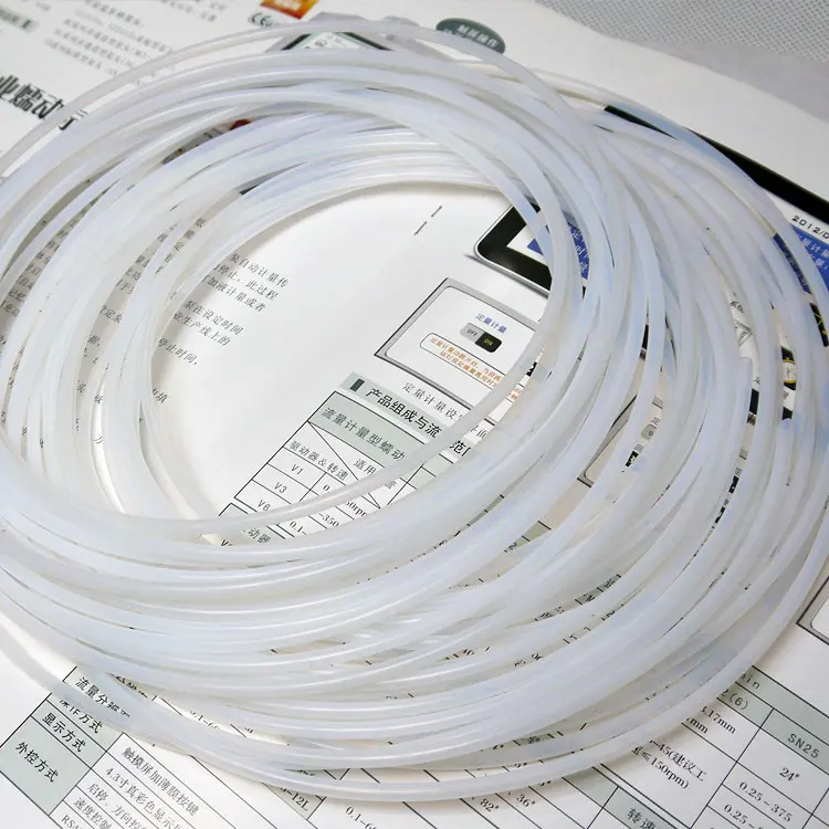 

13T ID 1.93mm x 2.53mm OD F4 Insulated PTFE Tubing Capillary Teflon Protect Rigid Pipe Temperature Corrosion Resistance 300V