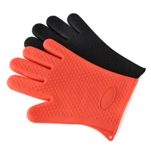 1 шт. термостойкие силиконовые перчатки Многофункциональные кухонные перчатки термостойкие перчатки приготовление, Выпекание, барбекю перчатки для печи