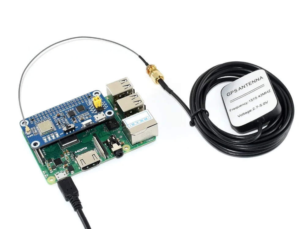Multi-chapéu para Raspberry Waveshare Suporta Gnss Bds Qzss Uart Interface L76x pi Gps - Imagem 5