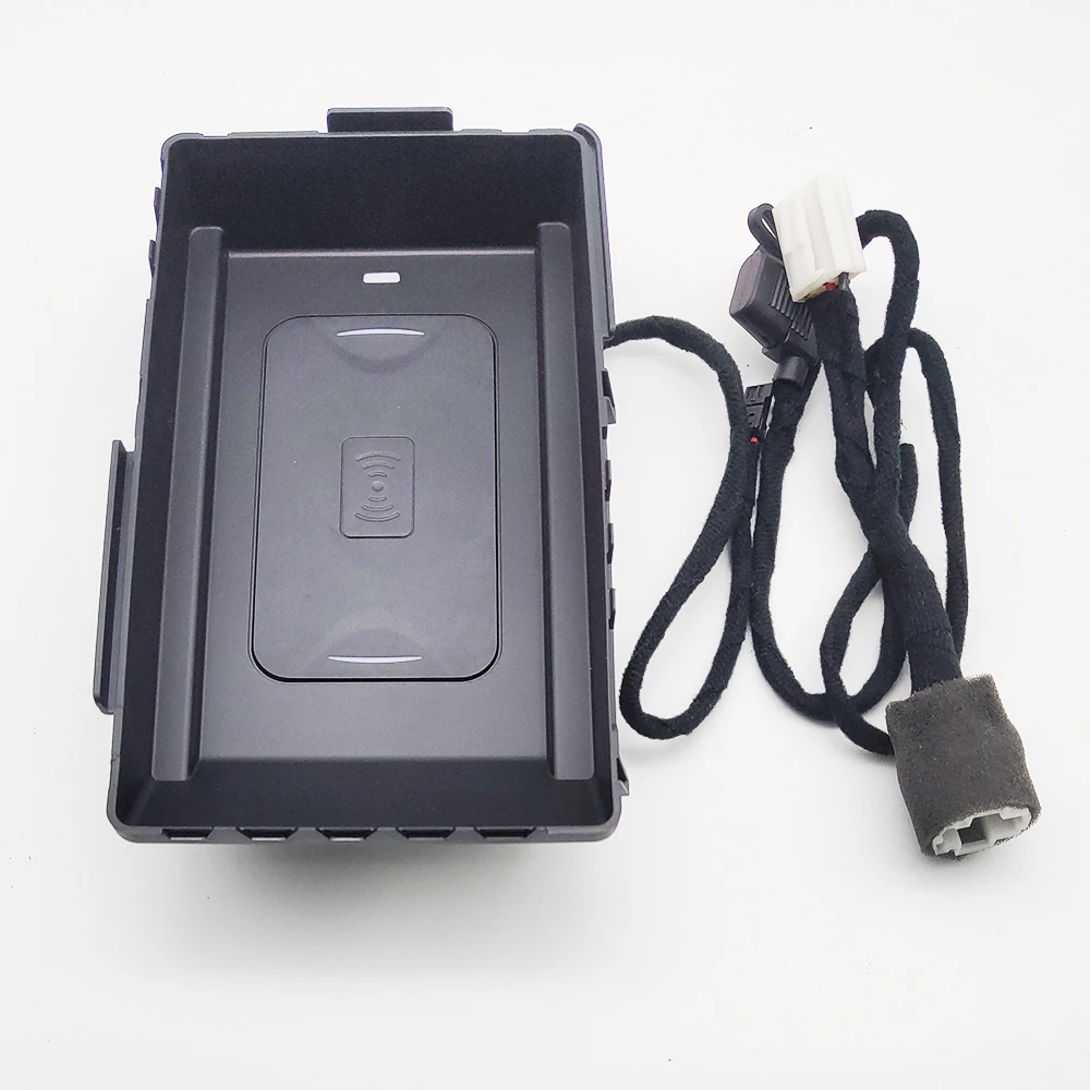 10 Вт Qi Беспроводное зарядное устройство Быстрое беспроводное зарядное устройство автомобильное крепление Беспроводное зарядное устройство для Skoda Kodiaq- для apple iphone carplay