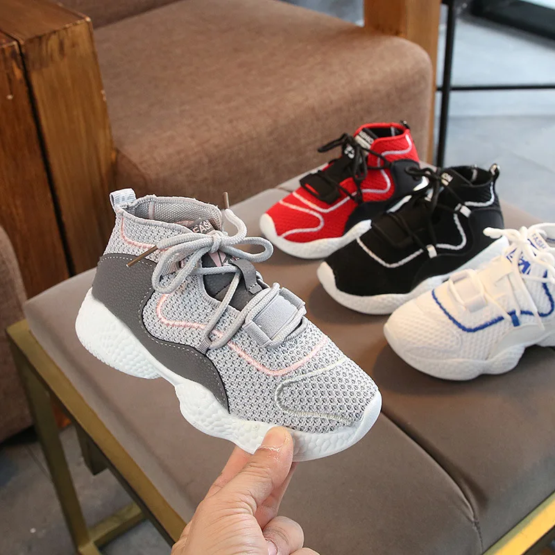 

Kids Boys Shoes Girls Sneakers New Spring Autumn Net Breathable Sport Running Baby Boys Shoes Soft Outdoor Shoes EU 21-36