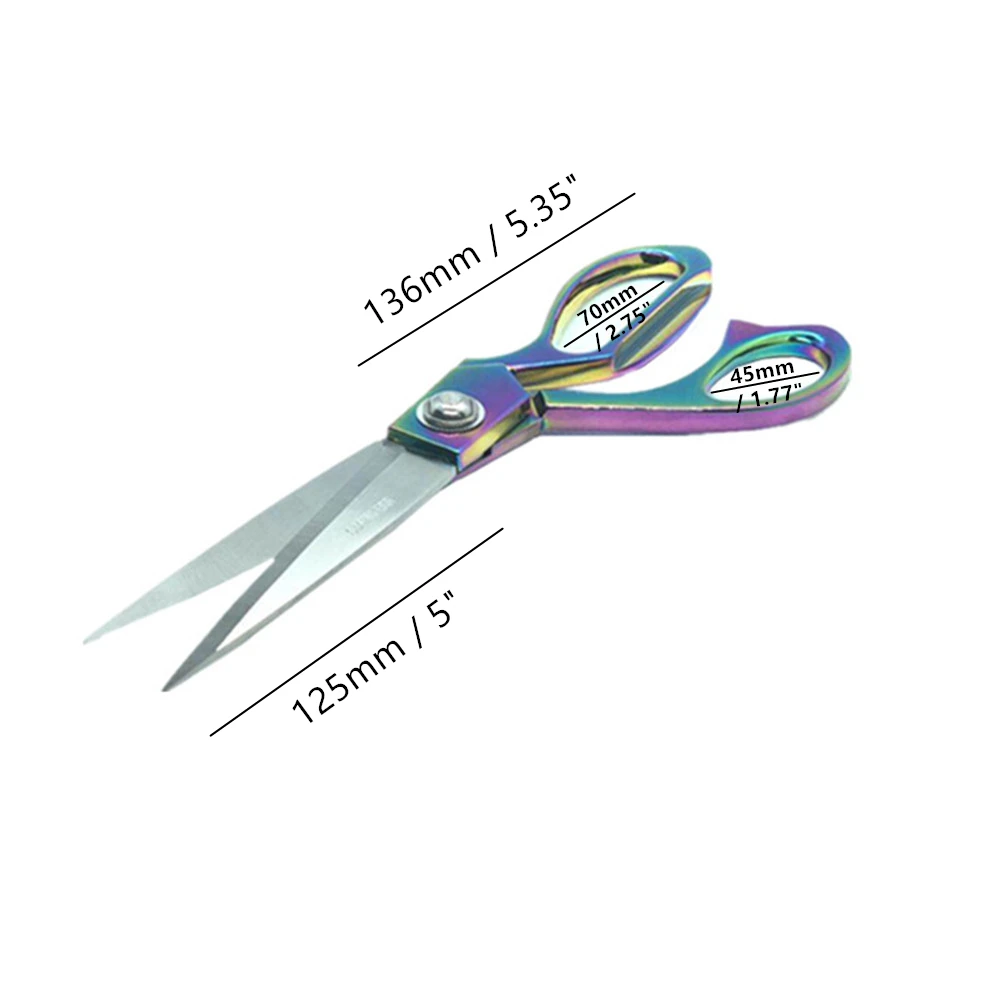 Радуга ремесло портной ножницы металлические ножницы нож край сверхмощный из нержавеющей стали профессиональные ткани ножницы для портнихи