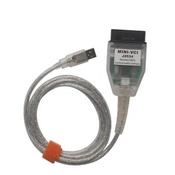 

2020 High quality Mini VCI For Toyota MINI VCI J2534 TIS Techstream for TOYOTA Diagnostic interface cable/connector free shippin