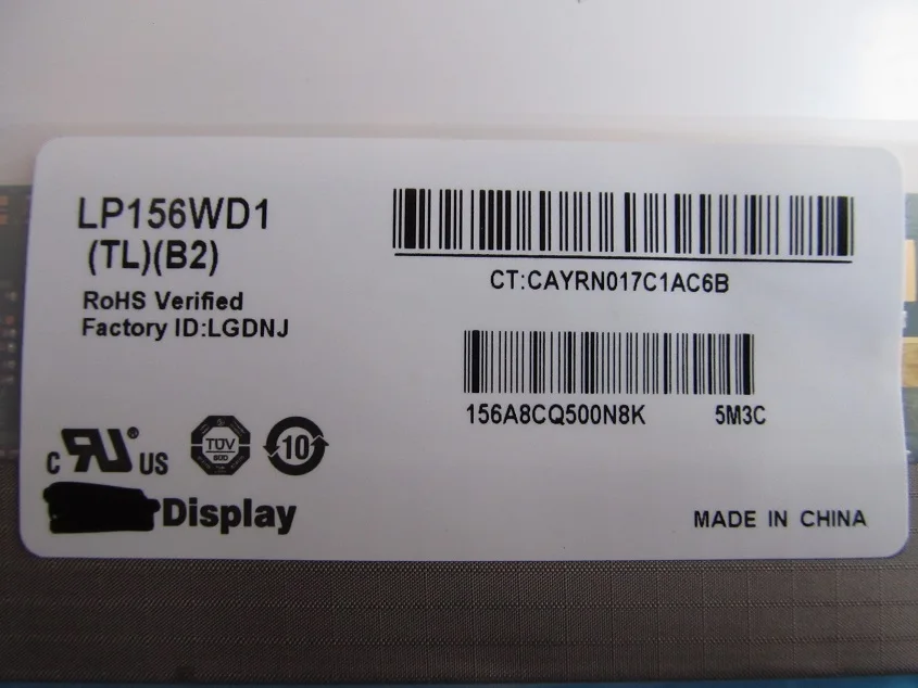 

40Pin Matte Matrix for Laptop 15.6 LED Display 1600X900 LP156WD1 (TL)(B2)
