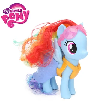 

14.5cm My Little Pony Toys Snap-on fashion Tenues Amovibles Rainbow Dash Pinkie pie Twilight Sparkle PVC Action Figure Pony Doll
