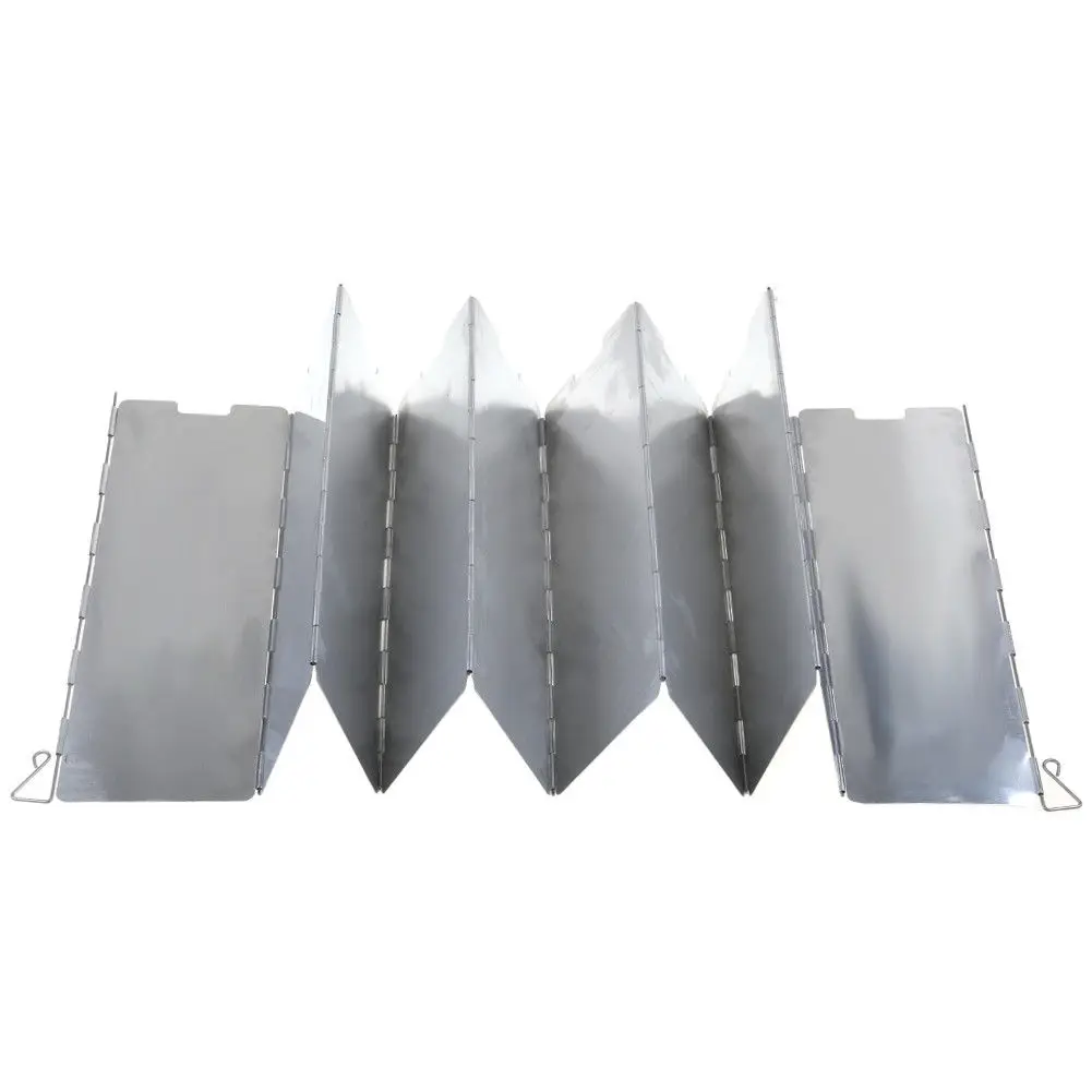 

Picnic Wind Shield 10pcs Foldable Outdoor Cooking Stove Screens BBQ Cookout Camping Gas Lot Sale Latest