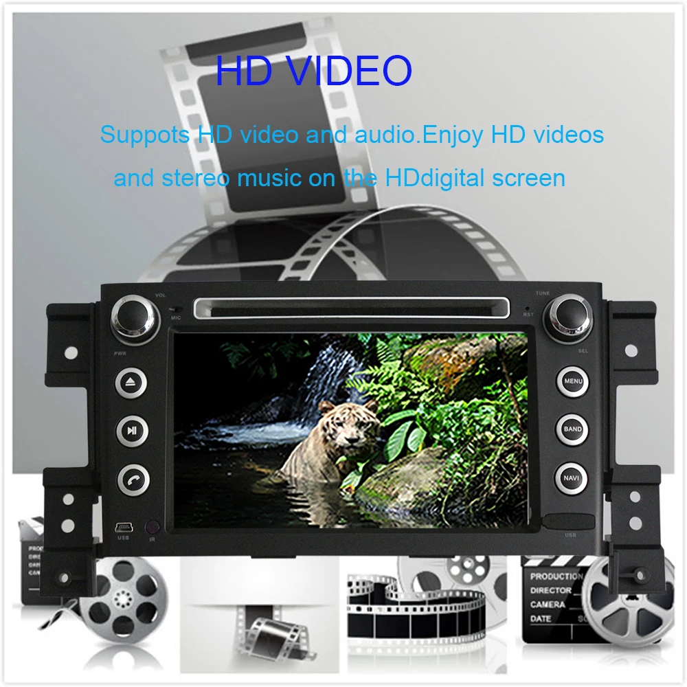 Cheap Android 9.0 Octa Core 4GB RAM Car Multimedia Player with GPS Navigation For Suzuki Grand Vitara 2005-2015 Car Radio Stereo WIFI 4