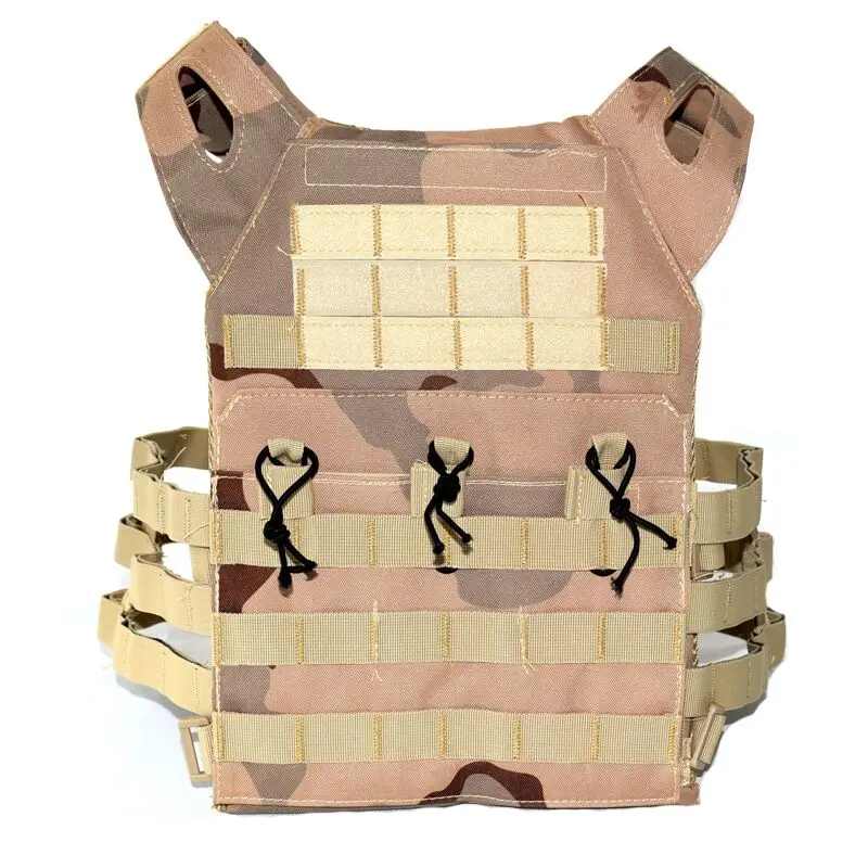 Тактический охотничий жилет, военная техника, нейлон, JPC, Molle Plate Carrier, бронежилет, армейский страйкбол, пейнтбол, CS, защитный жилет - Цвет: Sand Camo