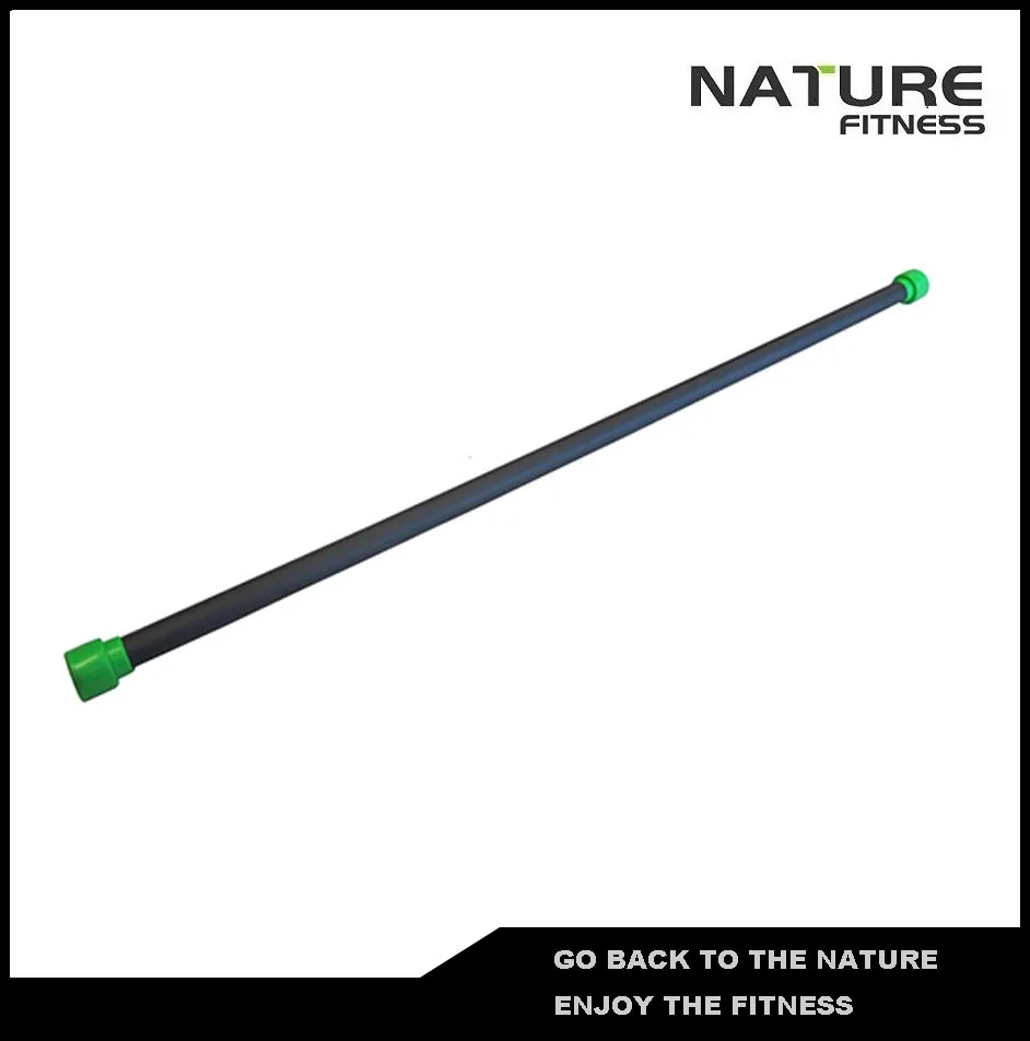 5kg Green Gym Aerobic Bar / Weighted Body Bar For Strength Training