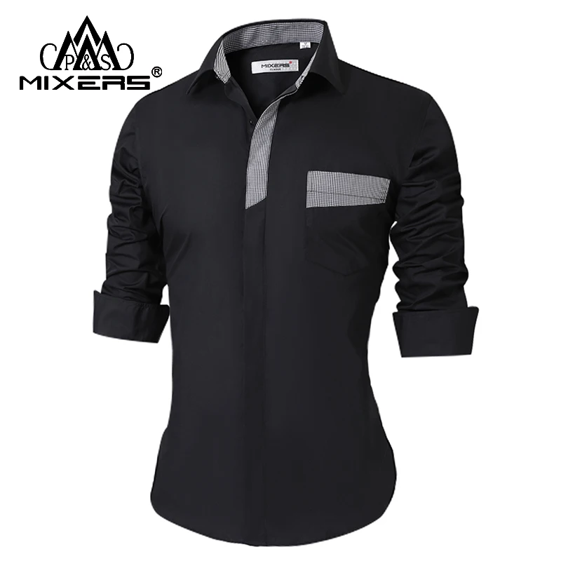 2018 عارضة قمصان الرجال كم طويل أزياء الرجال عارضة قميص الذكور مكتب اللباس قميص الرجال Camisa الغمد زائد حجم الاتحاد الأوروبي لنا حجم