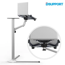 Free Shipping 3 in1 UP-8 Aluminum Alloy 7-13″ Tablet PC+ Smartphone Holder + Laptop Floor Stand Rotary Swivel with Mouse Tray