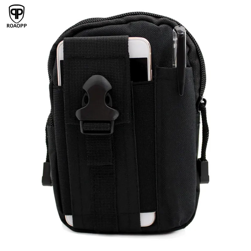 

ROAOPP Outdoor Nylon Oxford Black Drop Leg Motorcycle Cycling Fanny Pack Waist Belt Bag Leg Bag Camping RunningTravel Wallet