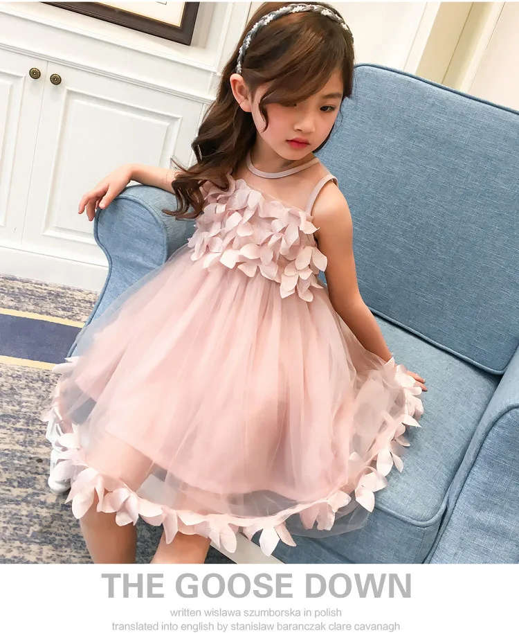2018 Fashion Flower Girls Dress Summer Kids Clothes Sleeveless Cute Princess Party Children Dresses For Girls Costumes 14 Years (13)