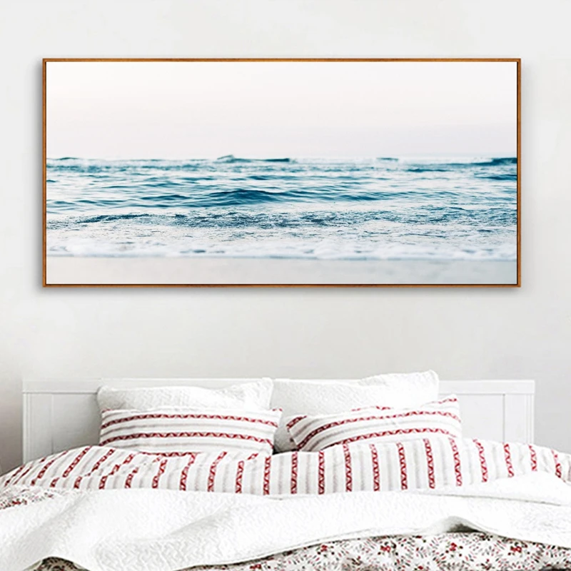 Океан фотографии принты современные стены Искусство хэмптонов Декор океанские волны береговой пейзаж холст картина домашний Декор стены