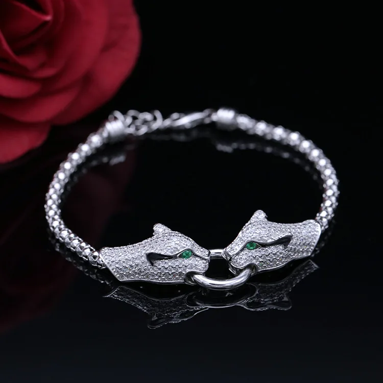 

Luxury Designer Fashion AAA cubic zirconia fancy leopard bracelet panther bracelet&bangles