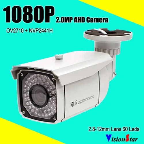60pcs IR Leds Security Systems Survelliance Camera 1080P AHD Varifocal Lens 2 8 12mm IP66 Waterproof