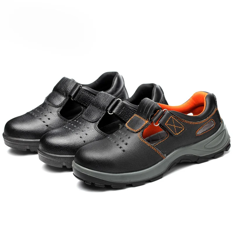 

Summer safety shoes steel toe cap sandals anti-puncture puncture safety work shoes