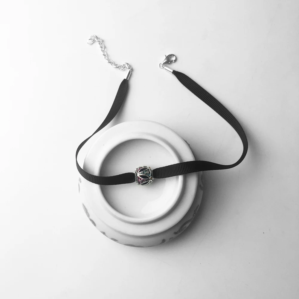 Азиатский Бисер для вышивания Чокеры ожерелье, серебро 925 пробы этнический чокер ювелирные изделия Gargantilha подарок для женщин и девочек Fit Charm