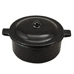 Кукольная Миниатюра Кухня посуда Кухонная посуда кастрюле кастрюлю stockpot 12th Весы