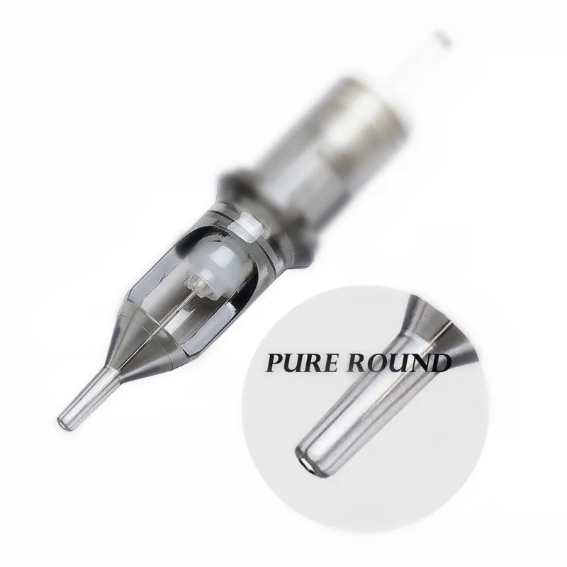 

Pure Round Tips EZ Revolution Cartridge Tattoo Needles #12 #10 Regular Long Taper for Cartridge Machines Grips 20 pcs/lot